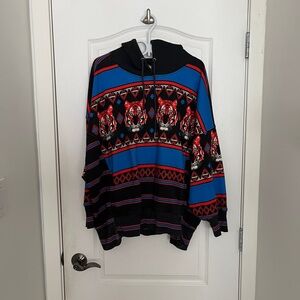 Free People Sprint to the Finish printed hoodie